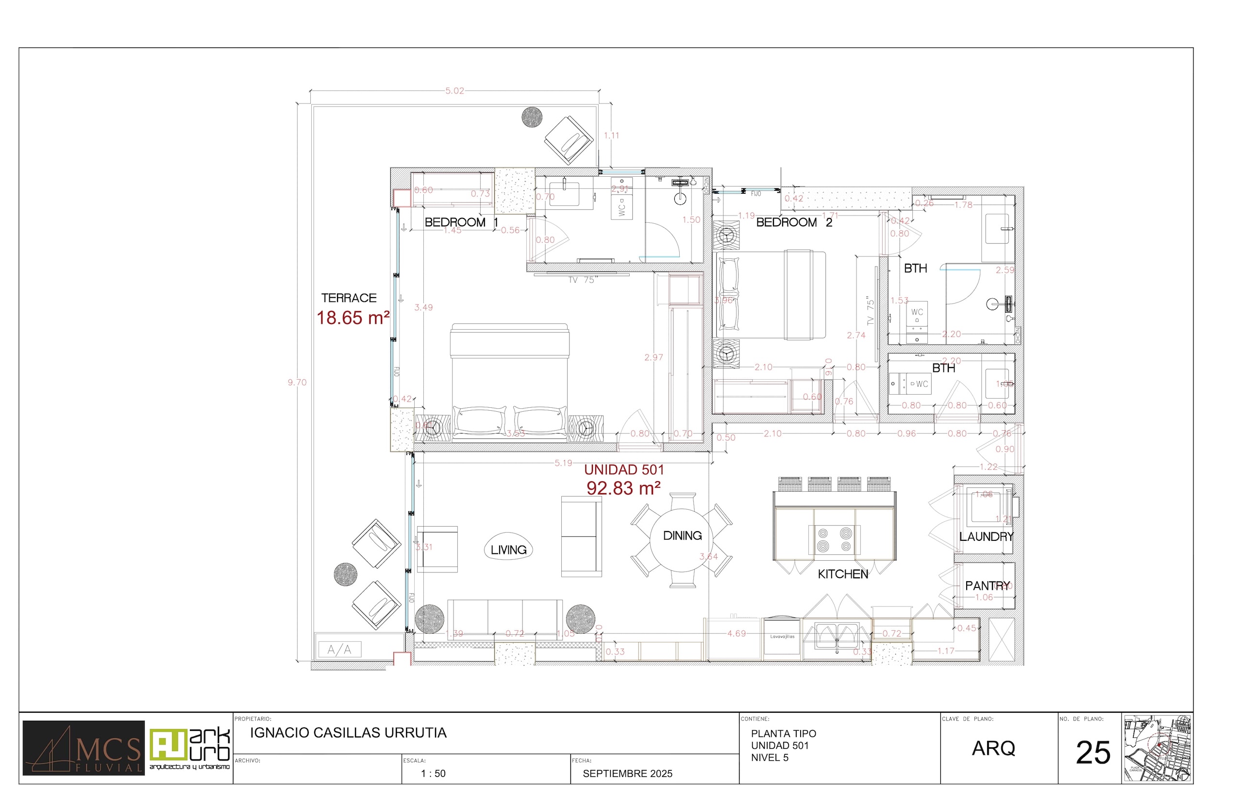 Planos Departamento 501 - MCS Fluvial