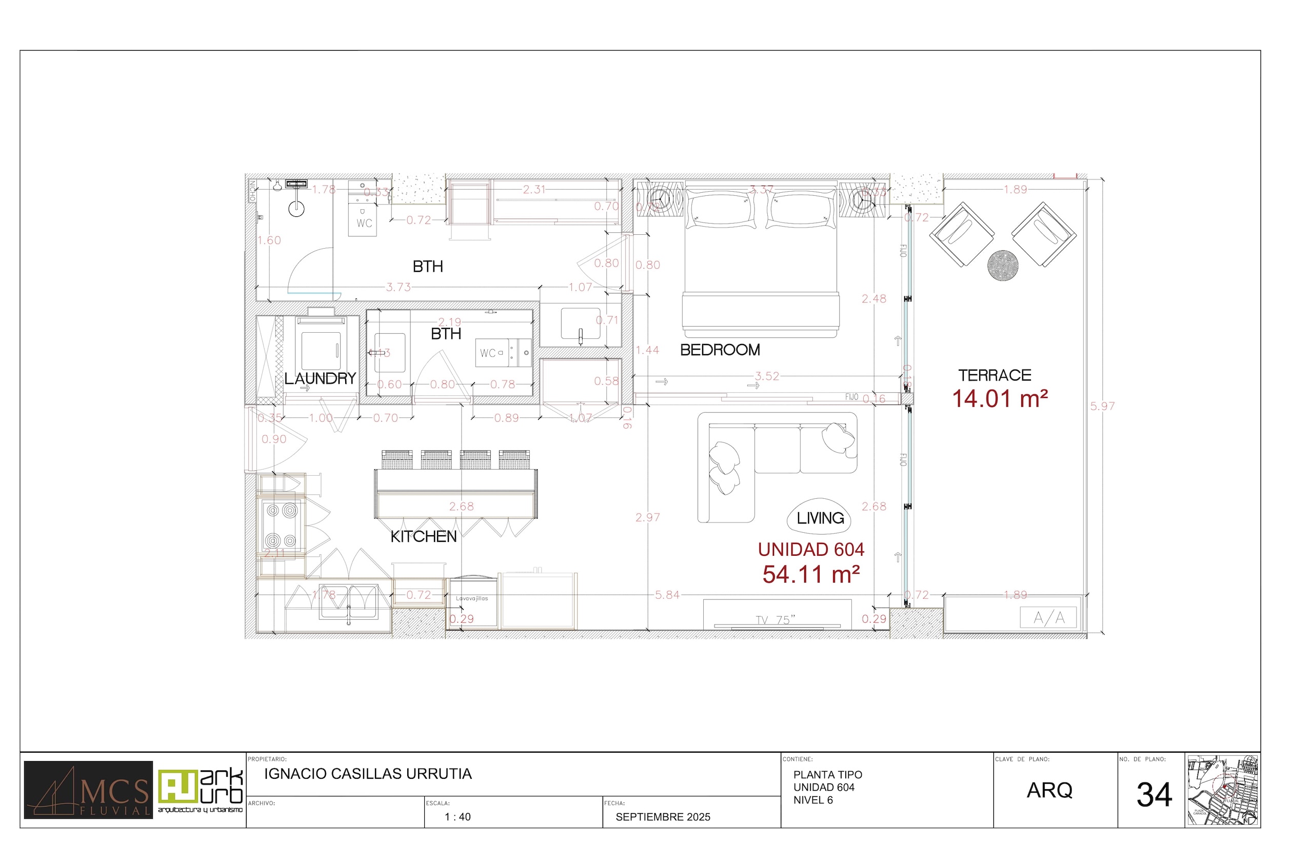 Blueprints Apartment 604 - MCS Fluvial